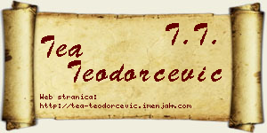 Tea Teodorčević vizit kartica